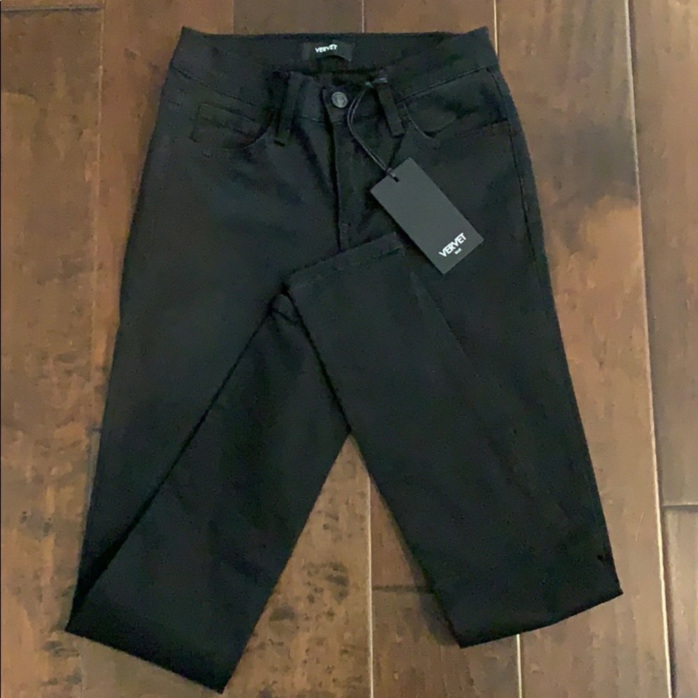 NWT VERVET BLACK JEANS SZ 24